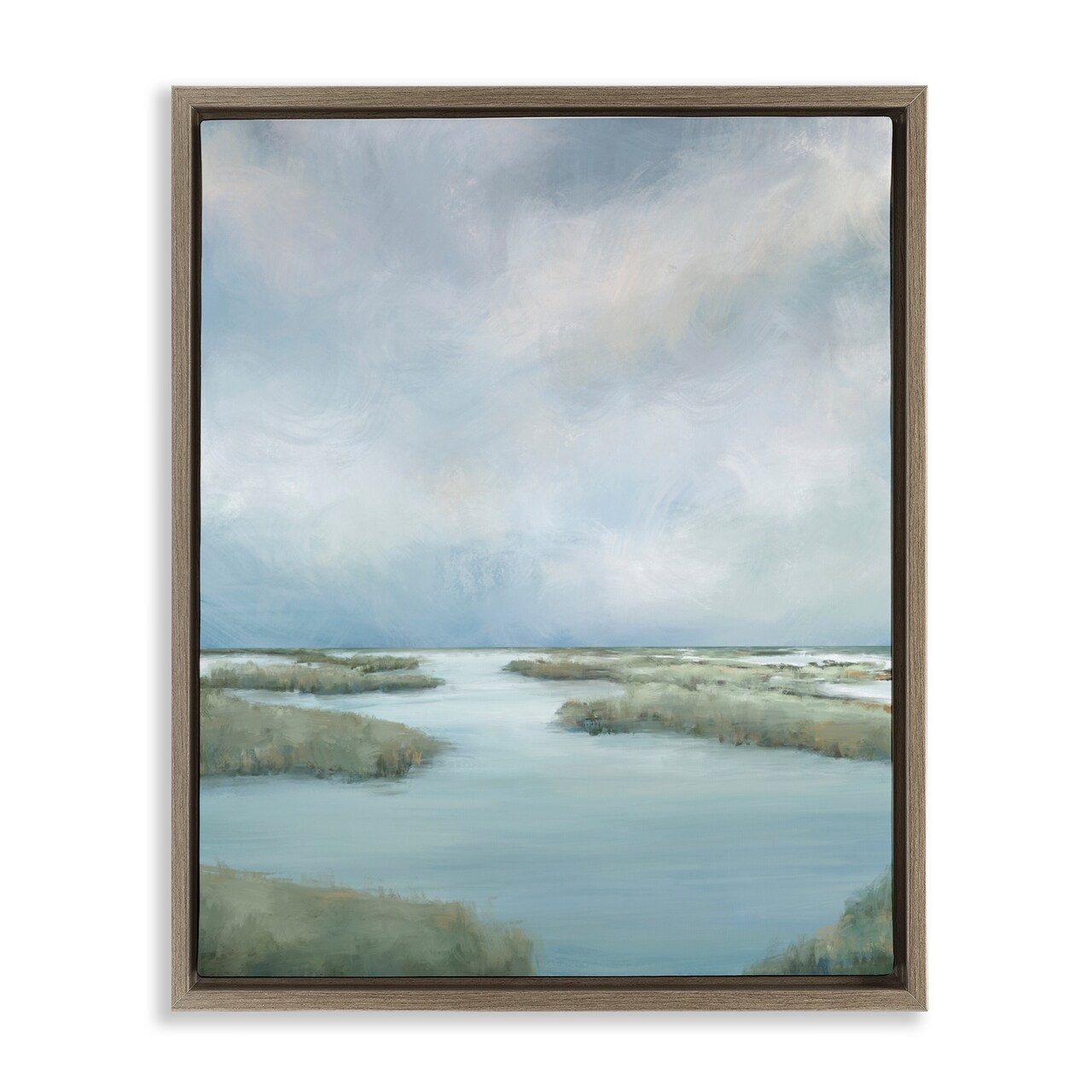 Stupell Industries Hazy Marsh Land View Floating Frame, design by Leah Noel Art